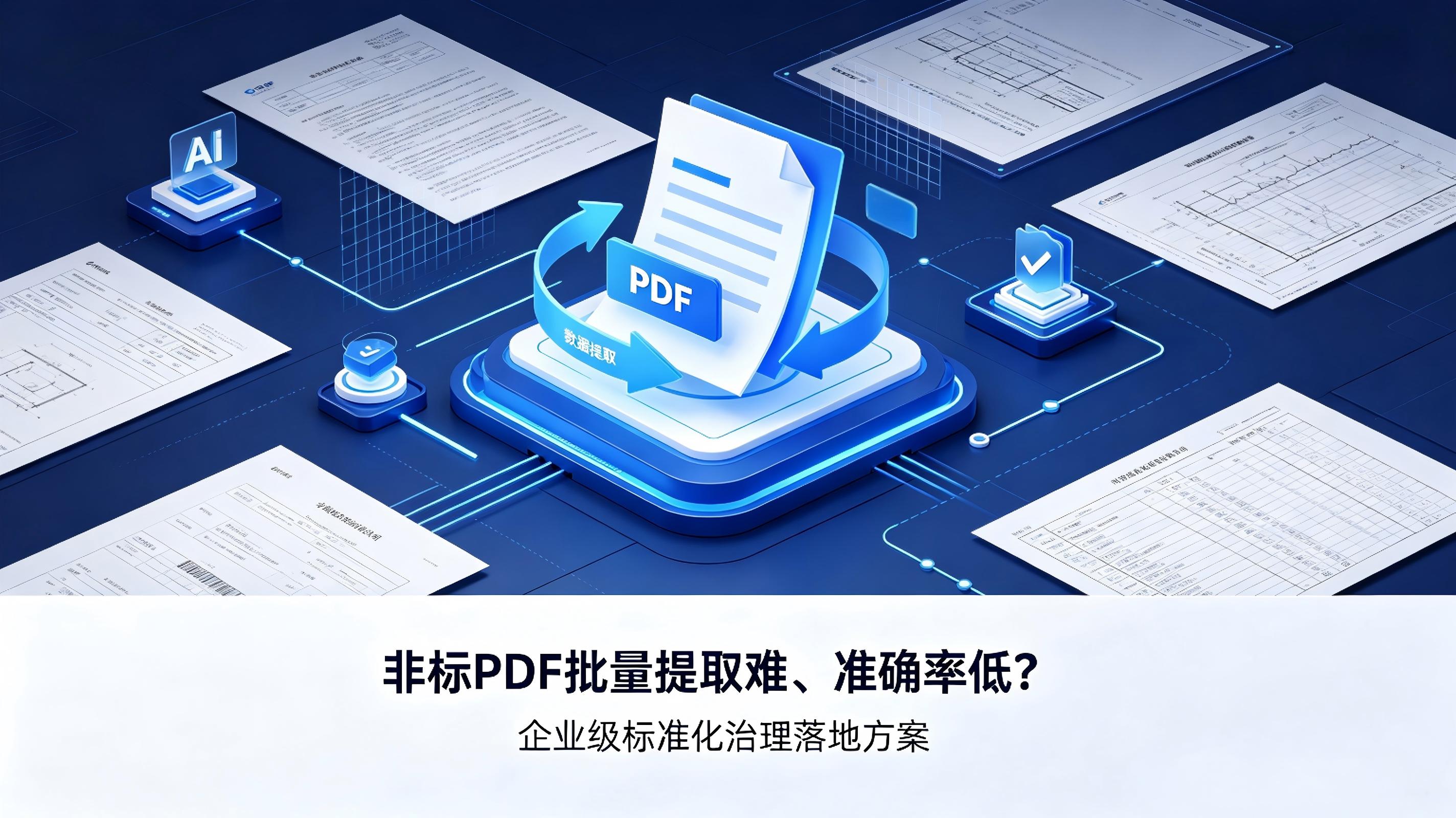 非标PDF批量提取难、准确率低？企业级标准化治理落地方案
